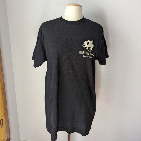 Green Day 2017 Tour Local Crew T-shirt Size L - Picture 2 of 7